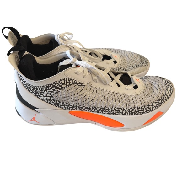 Jordan Luka 1 White Total Orange Elephant Print Mens Basketball Shoes DN1772-108 main image 5